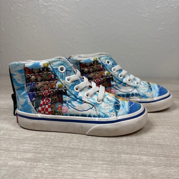 Vans Other - VANS One Piece Punk Hazard SK8 Toddlers Size 6 Kids Hi Top Sneakers Shoes